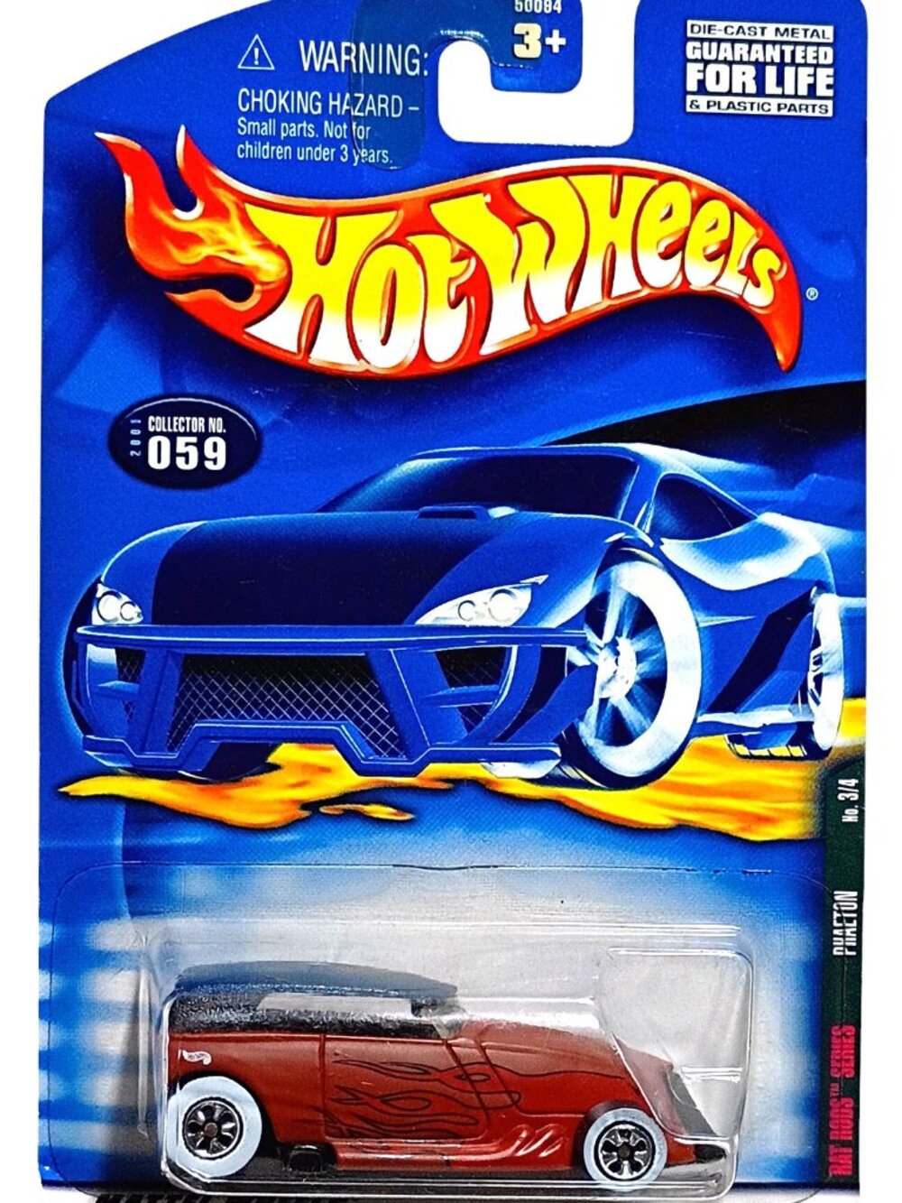 Hot Wheels Phaeton Rat Rods Series Die-Cast Toy Car Red Black Flames